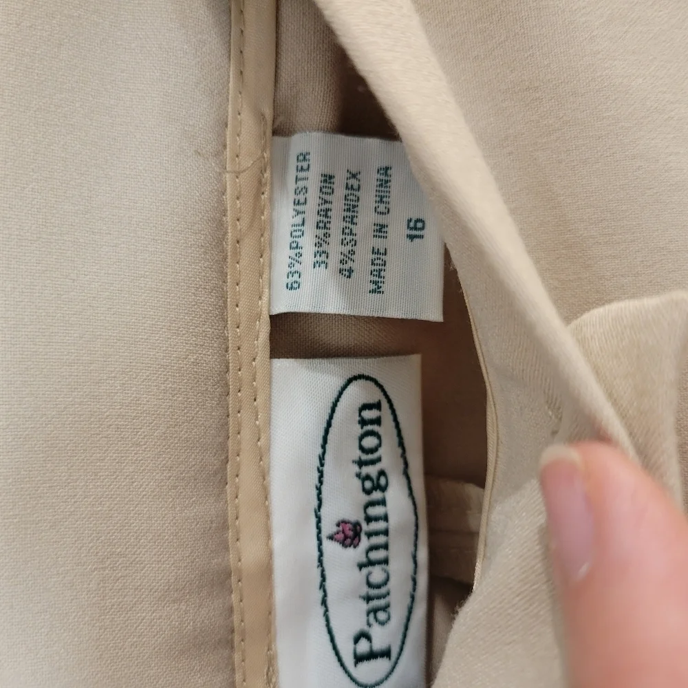 NWT Vintage Patchington Grandmacore Khaki Straight Leg Pants